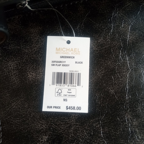 Michael Kors Black Studded Crossbody Bag - Picture 2 of 11